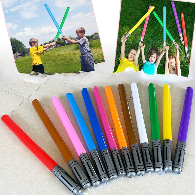 Outdoor Adventure Game - 90 cm Kawaii aufblasbares Lichtschwert-Spielzeugjunge, geeignet