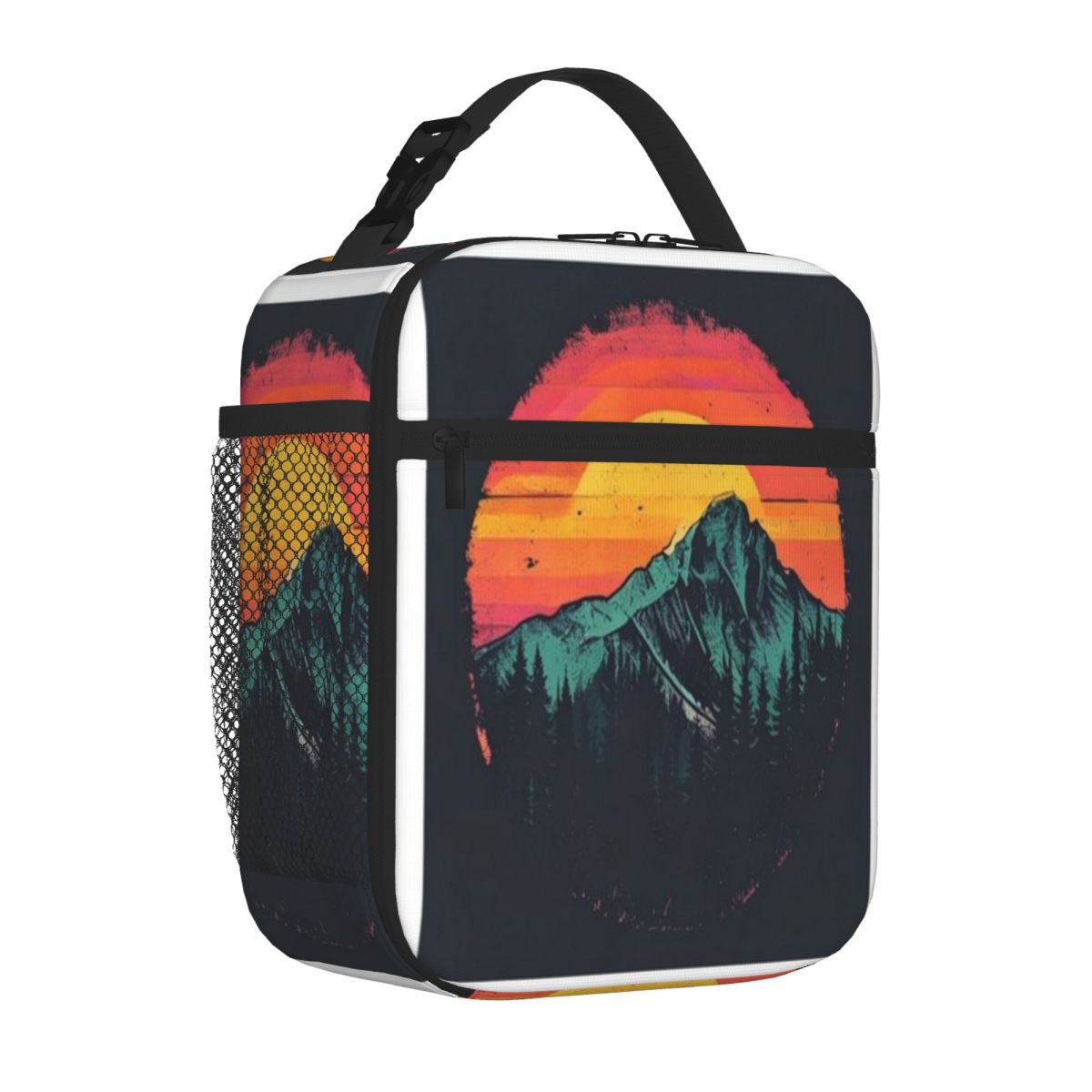 Outdoor Adventure Quilt - Bestseller Retro Sonnenuntergang Berge Vintage Outdoor-Abenteuer