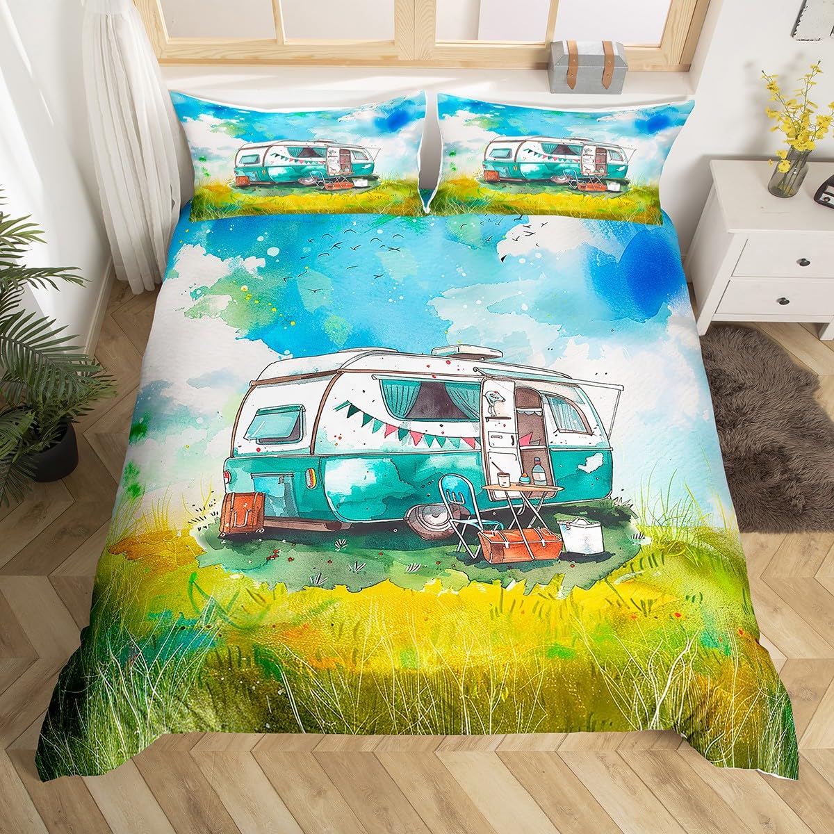 Happy Camping Bettbezug-Set fü – Outdoor Adventure Quilt Bewertung und Preis