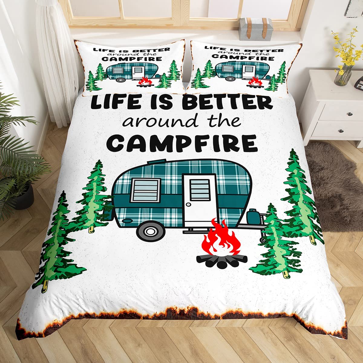 Happy Camping Bett bezug Campe – Outdoor Adventure Quilt Bewertung und Preis