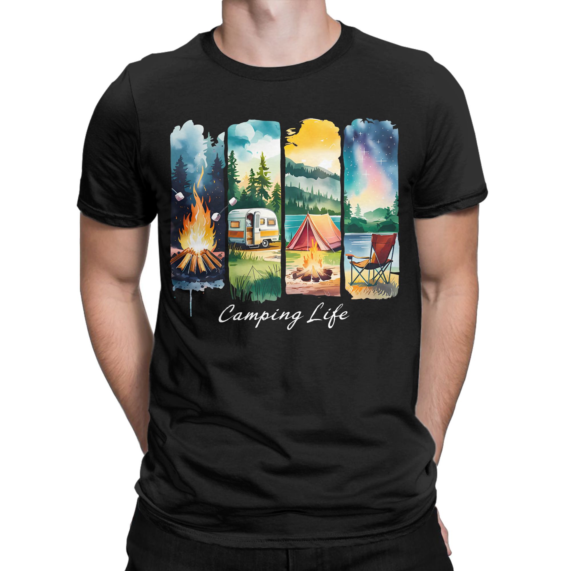 Camping Life T-Shirt RV Zelt L – Outdoor Adventure Rv Bewertung und Preis