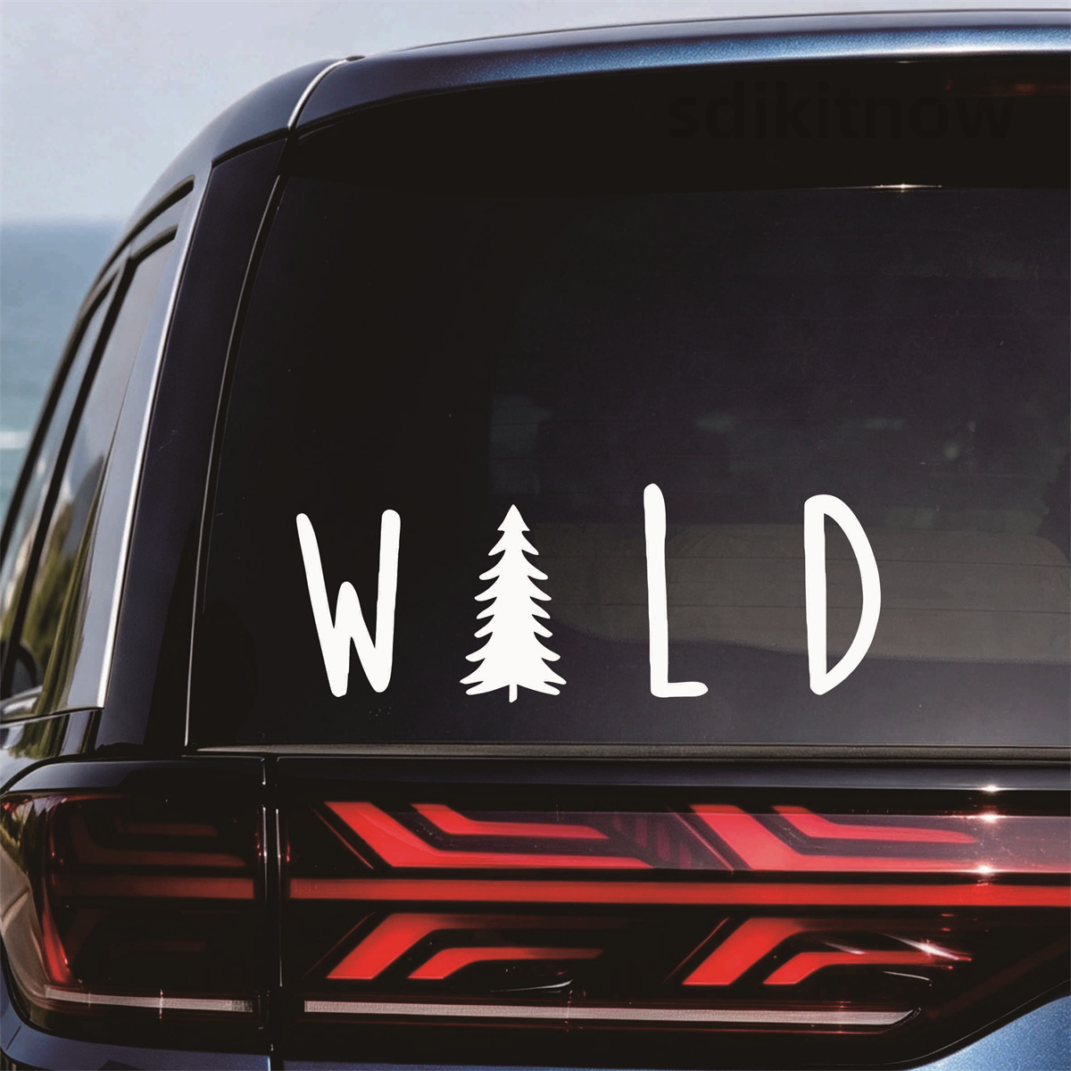 Vinyl-Autoaufkleber mit wildem – Outdoor Adventure Jeep Bewertung und Preis